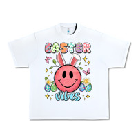 White easter vibes smiley face Urban Heavy Tee - Artiststas