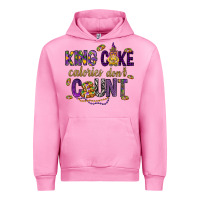 Fuchsia Pink King cake calories don't count Urban Hoodie - HowdyJamesFarm