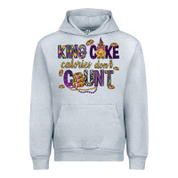 Heather Grey King cake calories don't count Urban Hoodie - HowdyJamesFarm