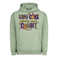 Pigment Oil Green King cake calories don't count Urban Hoodie - HowdyJamesFarm