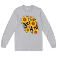 Moon Dust leopard sunflower patch Long Sleeve Tee - AdoDesignShop