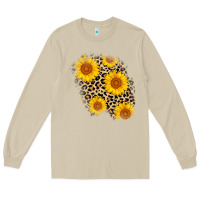 Mushroom leopard sunflower patch Long Sleeve Tee - AdoDesignShop