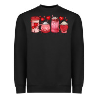 Black valentines day coffee Heavyweight Sweatshirt - JahusDesignShop
