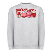Heather Grey valentines day coffee Heavyweight Sweatshirt - JahusDesignShop