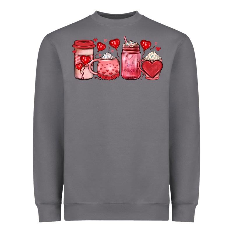 Valentines Day Coffee Heavyweight Sweatshirt by JahusDesignShop | Teevron