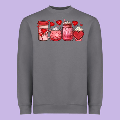 Valentines Day Coffee Heavyweight Sweatshirt Designed By Jahusdesignshop
