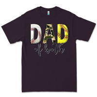 Plum dad of both with softball and baseball Premium Tee - texasbilliewilder