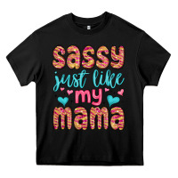 Black sassy just like my mama Heavy Core Tee - MaliasSmallBusiness