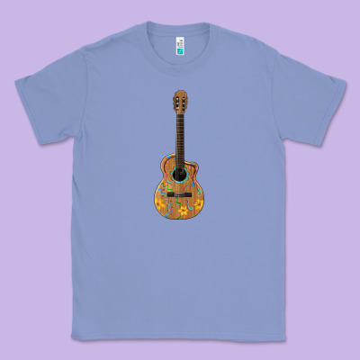 Mexican Guitar Classic Tee Designed By Artiststas