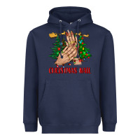 Navy christmas nail bbs Heavyweight Hoodie - BundleAndBundleShop