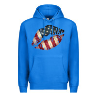True Royal Vintage American Flag Lips Premium Hoodie - Bettercallsaul
