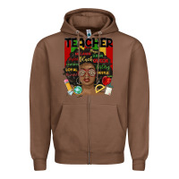 Chestnut black woman teacher Zipper Hoodie - MaliasSmallBusiness