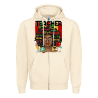 Sandshell black woman teacher Zipper Hoodie - MaliasSmallBusiness