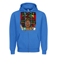 True Royal black woman teacher Zipper Hoodie - MaliasSmallBusiness
