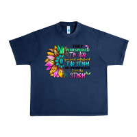 Navy they whispered to her you can't withstand the stor Urban Heavy Tee - Artiststas