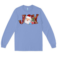 Colony Blue joy christmas santa Long Sleeve Tee - AdoDesignShop