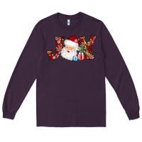 Plum joy christmas santa Long Sleeve Tee - AdoDesignShop