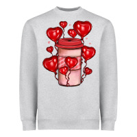 Heather Grey valentines day coffee Heavyweight Sweatshirt - JahusDesignShop