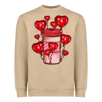 Mushroom valentines day coffee Heavyweight Sweatshirt - JahusDesignShop