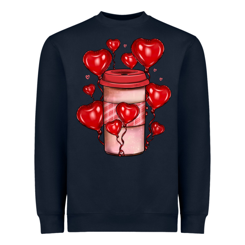 Valentines Day Coffee Heavyweight Sweatshirt by JahusDesignShop | Teevron