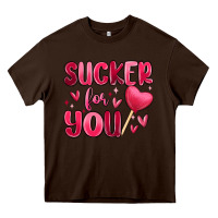 Chocolate Brown sucker for you Heavy Core Tee - MaliasSmallBusiness
