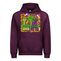 Mauve Wine Louisiana leopard with balloons Urban Hoodie - HowdyJamesFarm