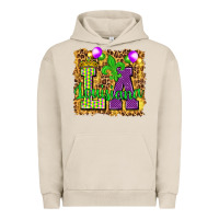 Pigment French Oak Louisiana leopard with balloons Urban Hoodie - HowdyJamesFarm