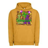 Pigment Peanut Butter Louisiana leopard with balloons Urban Hoodie - HowdyJamesFarm