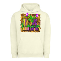 Pigment Pistachio Louisiana leopard with balloons Urban Hoodie - HowdyJamesFarm