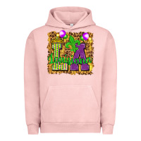 Pigment Salmon Louisiana leopard with balloons Urban Hoodie - HowdyJamesFarm
