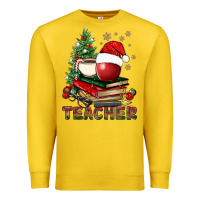 Lemon Teacher With Christmas Tree Premium Sweatshirt - BundleAndBundleShop