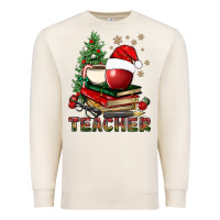 Sandshell Teacher With Christmas Tree Premium Sweatshirt - BundleAndBundleShop