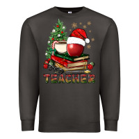 Smoke Teacher With Christmas Tree Premium Sweatshirt - BundleAndBundleShop