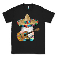 Black mexican gnomes guitar sombrero serape Classic Tee - Artiststas