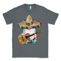Charcoal Heather mexican gnomes guitar sombrero serape Classic Tee - Artiststas