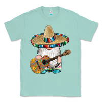 Seafoam mexican gnomes guitar sombrero serape Classic Tee - Artiststas