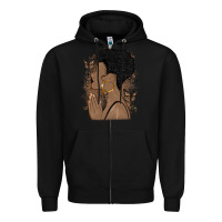 Black black woman praying Zipper Hoodie - MaliasSmallBusiness