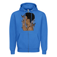 True Royal black woman praying Zipper Hoodie - MaliasSmallBusiness