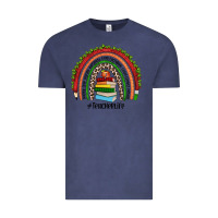 Vintage Denim Christmas Teacherlife rainbow Vintage Tee - JahusDesignShop