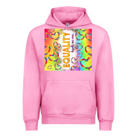 Fuchsia Pink equality hurts no one Urban Hoodie - TumblerDesignByShophia