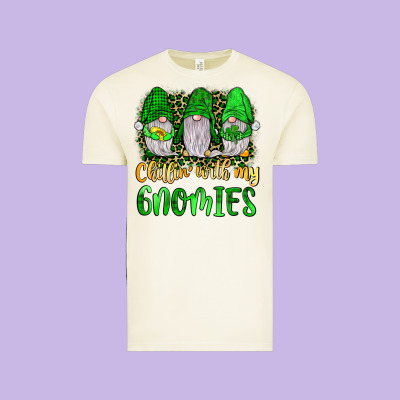 St Patrick S Chillin With My Gnomies Vintage Tee Designed By Jahusdesignshop