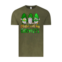 Vintage Olive st patrick s chillin with my gnomies Vintage Tee - JahusDesignShop