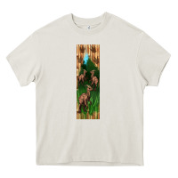 Cream dinosaur parasaurolophus pen wrap Heavy Core Tee - Artiststas