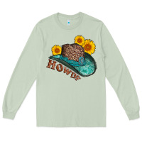 Matcha howdy leopard tooled leather hat Long Sleeve Tee - AdoDesignShop