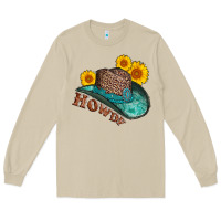 Mushroom howdy leopard tooled leather hat Long Sleeve Tee - AdoDesignShop