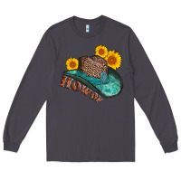 Smoke howdy leopard tooled leather hat Long Sleeve Tee - AdoDesignShop