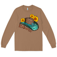 Toasted Coconut howdy leopard tooled leather hat Long Sleeve Tee - AdoDesignShop