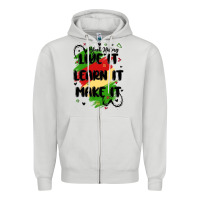 Dove Grey 365 days Zipper Hoodie - MaliasSmallBusiness