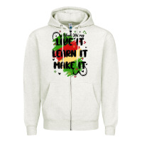 Oatmeal Heather 365 days Zipper Hoodie - MaliasSmallBusiness