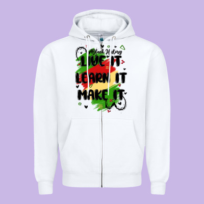 365 Days Zipper Hoodie Designed By Maliassmallbusiness